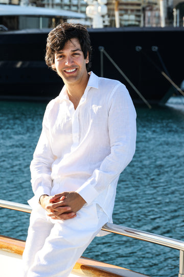 WHITE LINEN CHEMISE